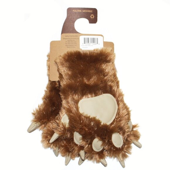 Lazy One Animal Paw Mittens Child One Size Soft Fur Unisex - Picture 6 of 6